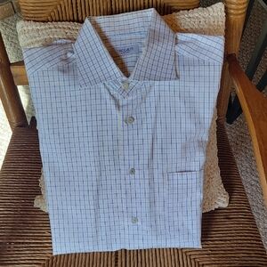 Taccaliti plaid, button-down shirt, size 16.5 / 42